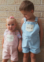 Coral Cord Overalls